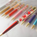 【浮游花筆】-亮紅 Shiny Red  純手工製作 客製化名字