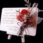 擴香永生花留言木卡禮盒